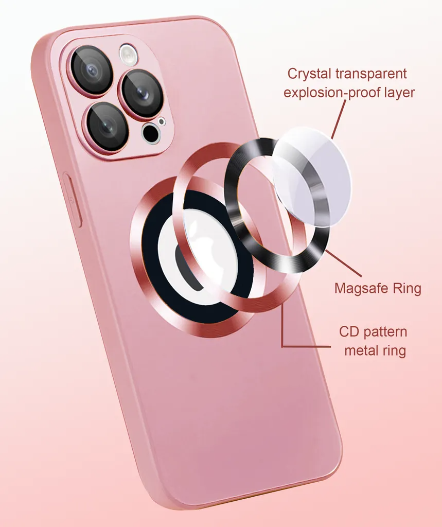 SiGN SiGN Mobilskal till iPhone 15 Pro Max med Linsskydd och Logo View - Rosa