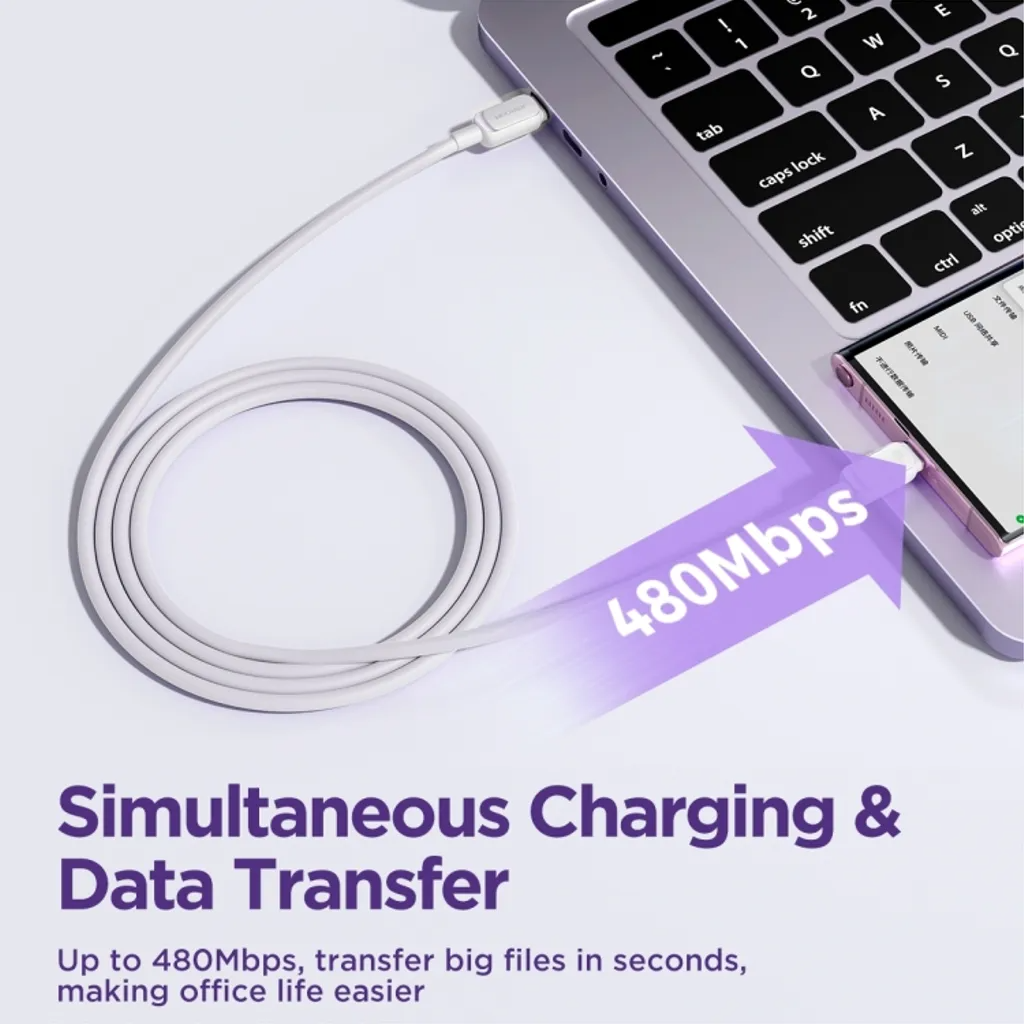 SiGN SiGN USB-C till USB-C Kabel 2m 100W - Vit