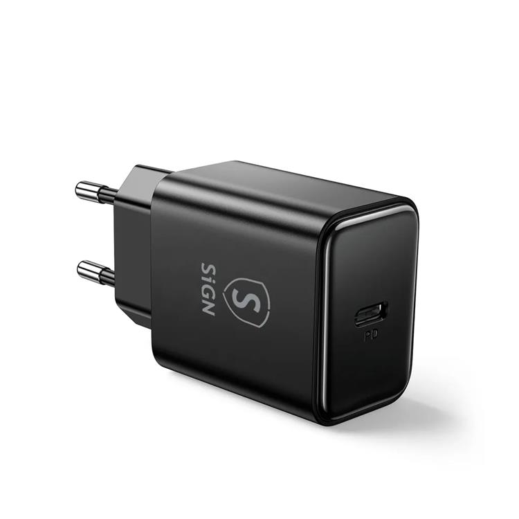 SiGN SiGN USB-C Laddare PD 20W - Svart