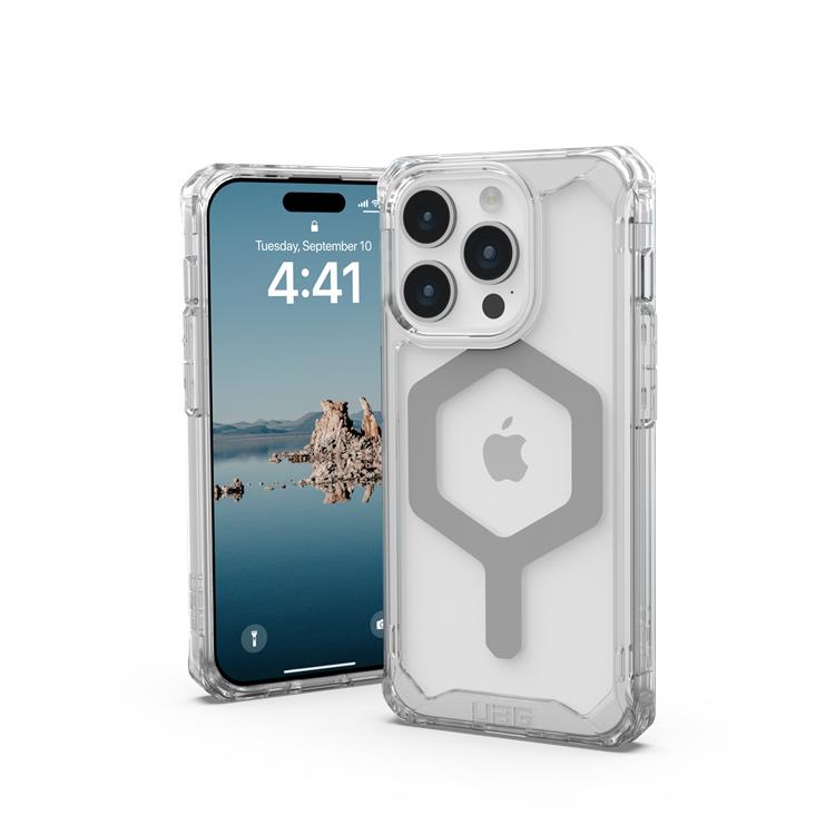 UAG UAG Mobilskal till iPhone 15 Pro Magsafe Plyo - Ice/Silver