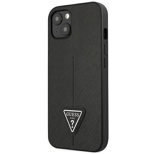 Guess GUESS iPhone 14 Plus Skal Saffiano Triangle Logo - Svart