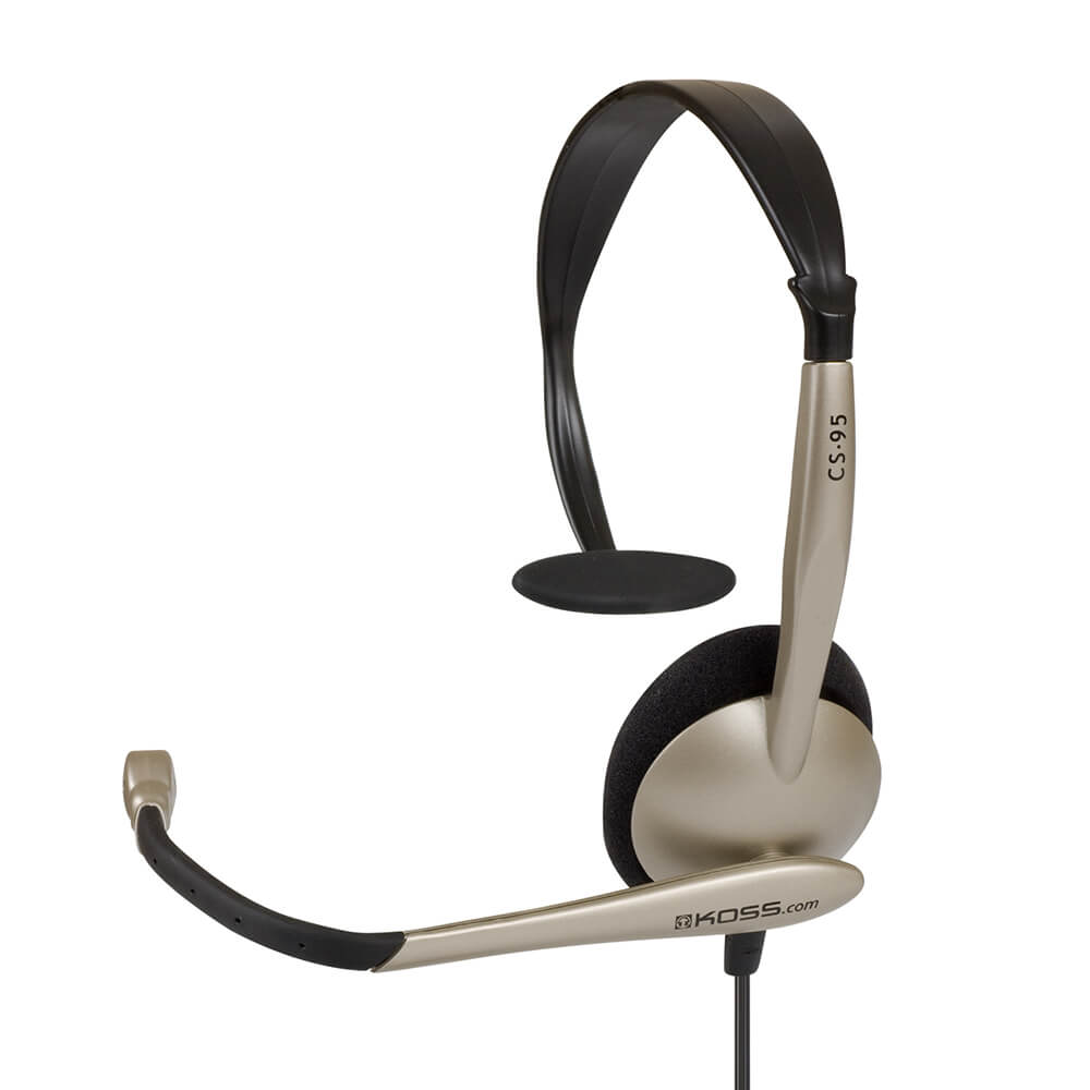 Koss KOSS Headset CS95 Mono On-Ear Mic USB - Champagne