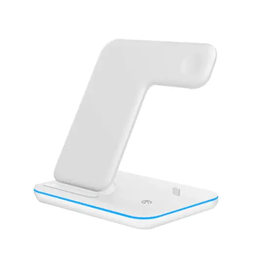SiGN SiGN 3-in-1 Q.C Trådlöst Laddningsställ 15W - Vit