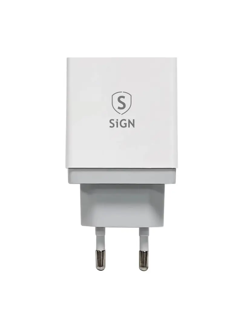 SiGN SiGN Snabbladdare 4xUSB-A PD & Q.C 3.0. 33W - Vit