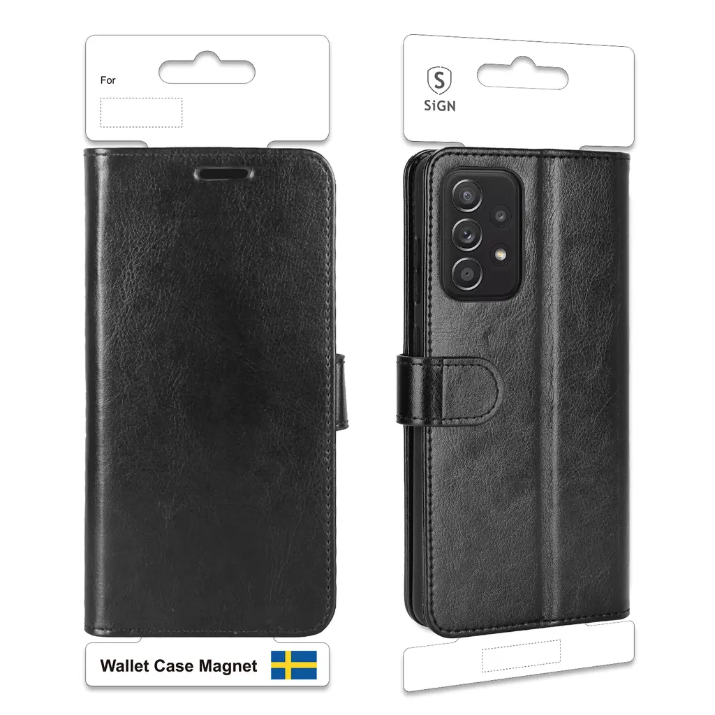 SiGN SiGN Plånboksfodral till Galaxy A52 5G/A52s 5G/A52 4G - Svart