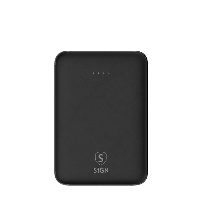 SiGN SiGN Ultratunn Powerbank 5000mAh - Svart