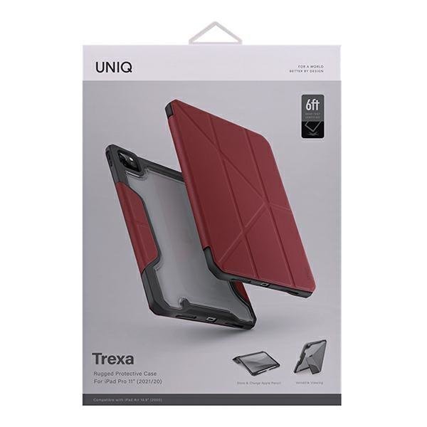 UNIQ Uniq Trexa Antimicrobial Fodral iPad Pro 11 2021 / 2020 - Röd