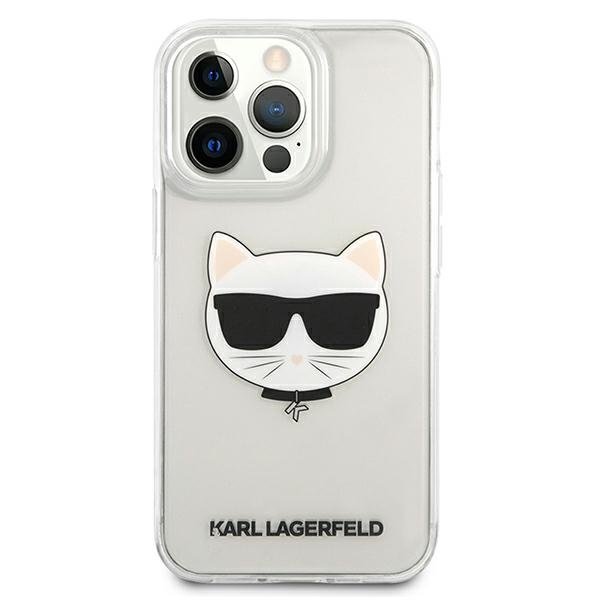 KARL LAGERFELD Karl Lagerfeld Choupette Head Skal iPhone 13 Pro Max - Transparent