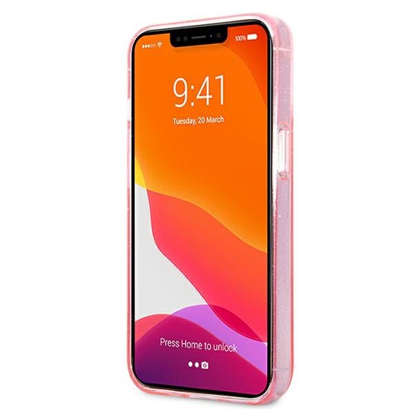 KARL LAGERFELD Karl Lagerfeld Glitter Karl`s & Choupette Skal iPhone 13 / 13 Pro - Rosa