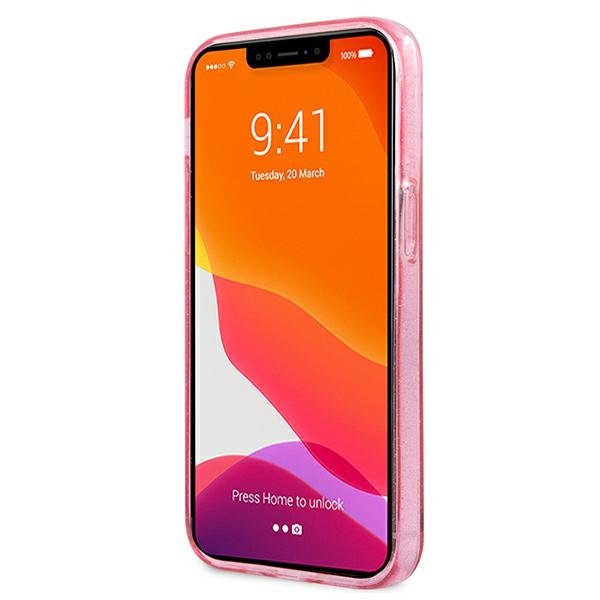 KARL LAGERFELD Karl Lagerfeld Glitter Karl`s Head Skal iPhone 13 Mini - Rosa