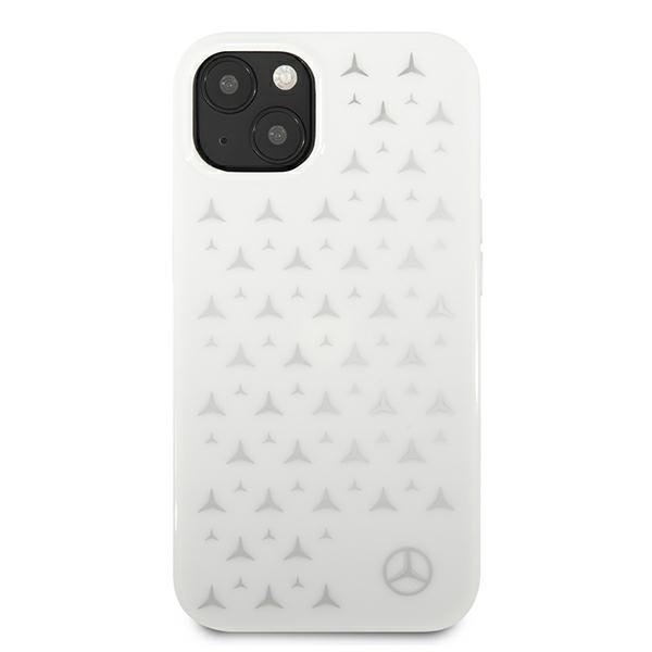 Mercedes Mercedes Silver Stars Skal Pattern iPhone 13 Mini - Vit