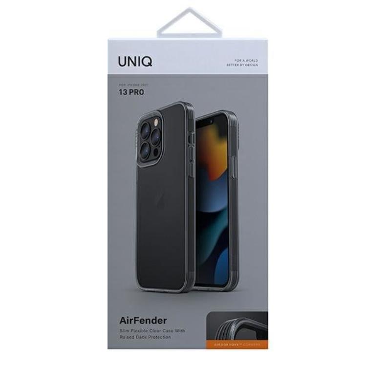 UNIQ UNIQ Air Fender iPhone 13 / 13 Pro Skal - Smoke Grå