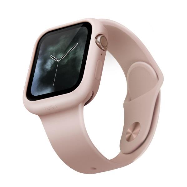 UNIQ UNIQ Lino Band Apple Watch 4 / 5 / 6 / Se 44mm Skal - Blush Rosa