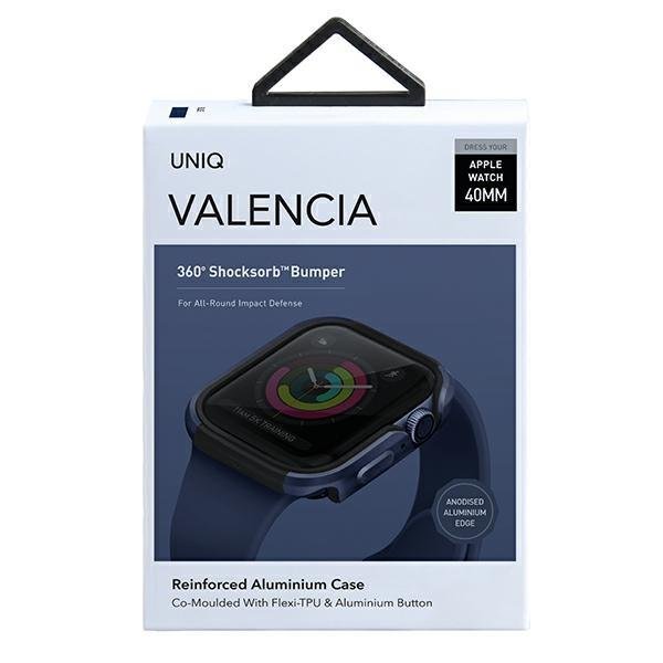 UNIQ UNIQ Valencia Apple Watch Band 4 / 5 / 6 / Se 40mm - Atlantic Blå