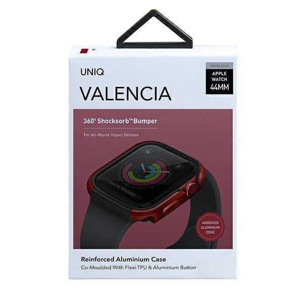 UNIQ UNIQ Valencia Band Apple Watch 4 / 5 / 6 / Se 44mm - Crimson Röd