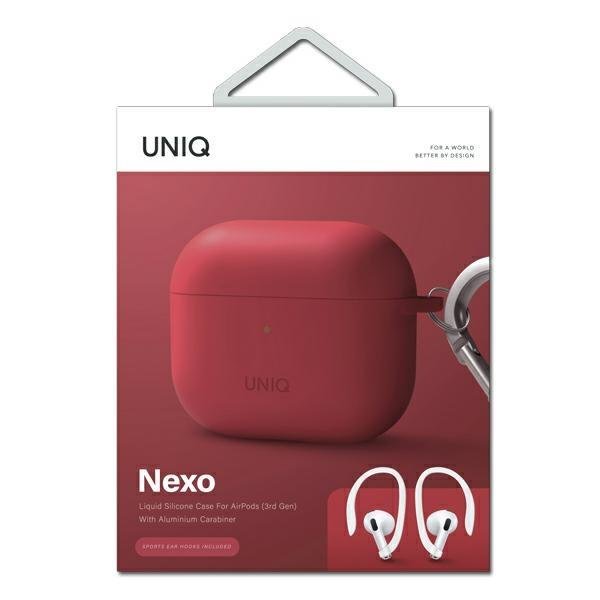 UNIQ UNIQ Nexo Silicone Skal Airpods 3 - Röd
