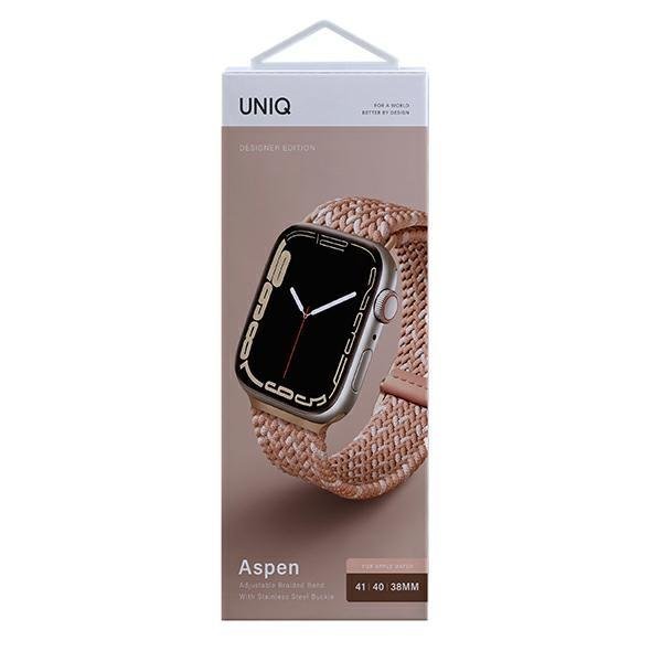 UNIQ UNIQ Aspen Braided Strap Apple Watch 40/38/41mm - Rosa