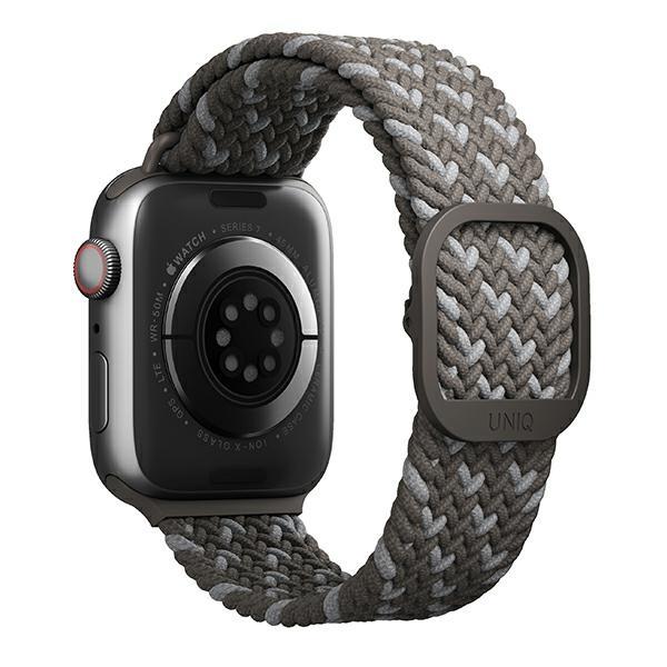 UNIQ UNIQ Aspen Braided Strap Apple Watch 44/42/45mm - Grå