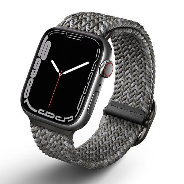 UNIQ UNIQ Aspen Braided Strap Apple Watch 44/42/45mm - Grå