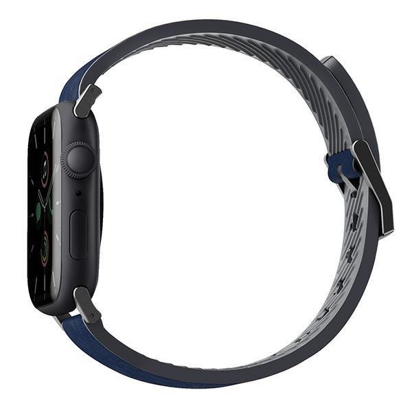 UNIQ UNIQ Straden Apple Watch Läder 42/44/45mm - Blå