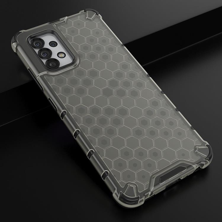 OEM Honeycomb Galaxy A03s Skal Armored Gel Frame - Svart