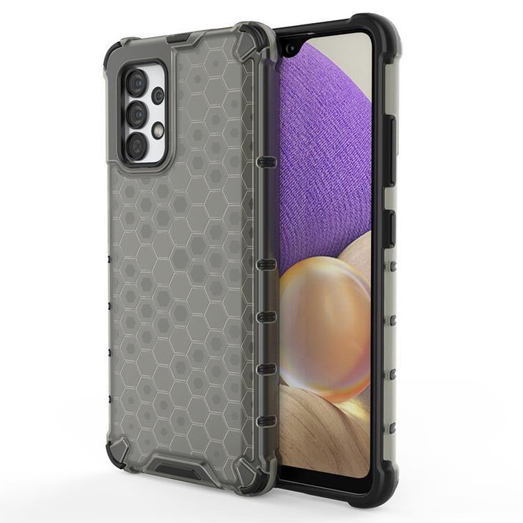 OEM Honeycomb Galaxy A03s Skal Armored Gel Frame - Svart