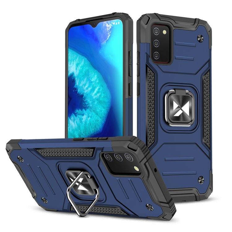 Wozinsky Wozinsky Galaxy A03s Skal Ring Armor Hybrid Magnetic Holder - Blå