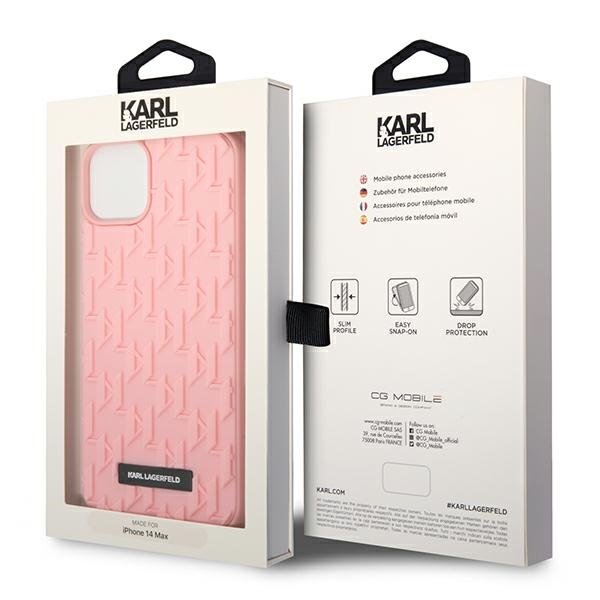 KARL LAGERFELD Karl Lagerfeld iPhone 14 Plus Skal 3D Monogram - Rosa