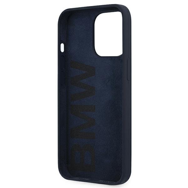 BMW BMW Silicone Signature Skal iPhone 13 Pro Max - Navy Blå