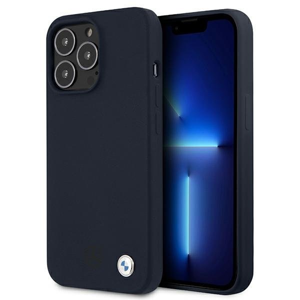 BMW BMW Silicone Signature Skal iPhone 13 Pro Max - Navy Blå