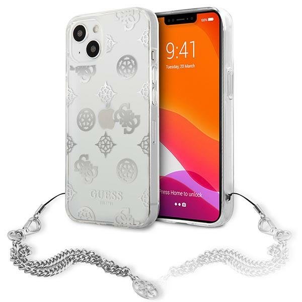 Guess Guess Peony Chain Collection Skal iPhone 13 Mini - Silver