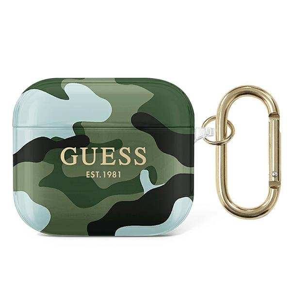 Guess Guess Skal Khaki Camo Collection Airpods 3 - Grön