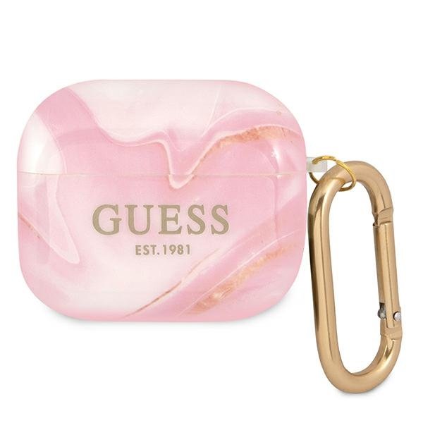 Guess Guess Skal Marble Collection Airpods 3 - Rosa