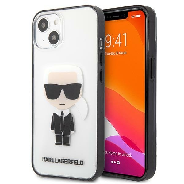 KARL LAGERFELD Karl Lagerfeld ikonik karl skal iPhone 13 mini - transparent