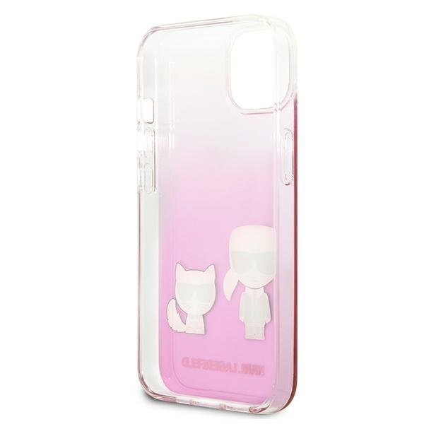 KARL LAGERFELD Karl Lagerfeld Silicone Karl & Choupette Skal iPhone 13 / 13 Pro - Svart