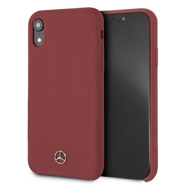 Mercedes Mercedes Silicone Line Skal iPhone XR - Röd