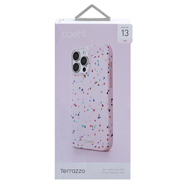 UNIQ UNIQ Coehl Terrazzo Skal iPhone 13 / 13 Pro - Rosa