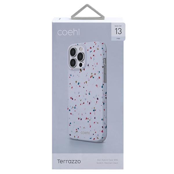 UNIQ UNIQ Coehl Terrazzo Skal iPhone 13 / 13 Pro - Vit