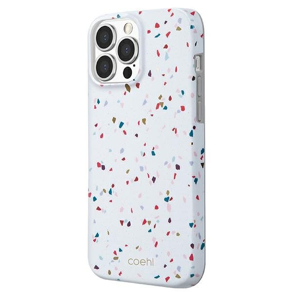 UNIQ UNIQ Coehl Terrazzo Skal iPhone 13 / 13 Pro - Vit