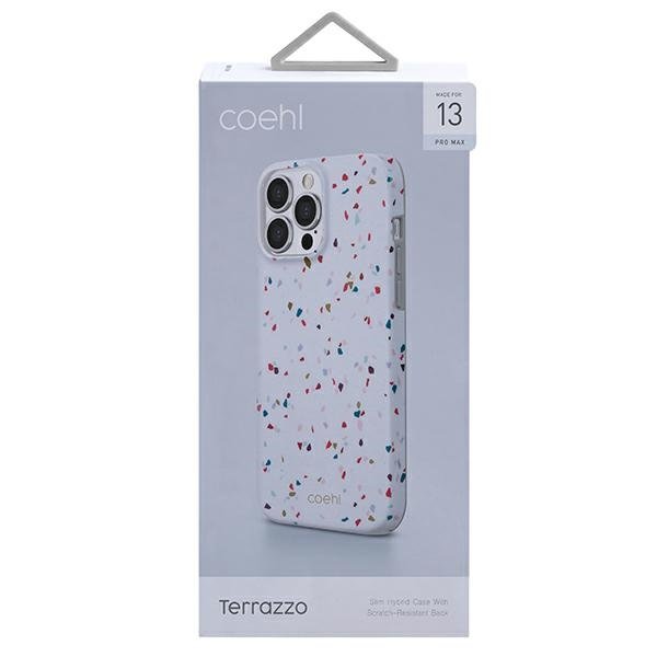 UNIQ UNIQ Coehl Terrazzo Skal iPhone 13 Pro Max - Vit