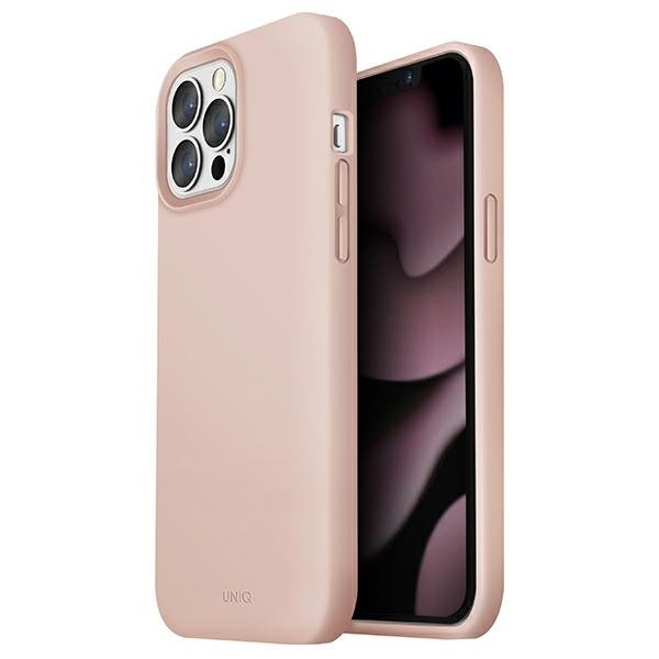UNIQ UNIQ Lino Hue Skal iPhone 13 / 13 Pro - Blush Rosa