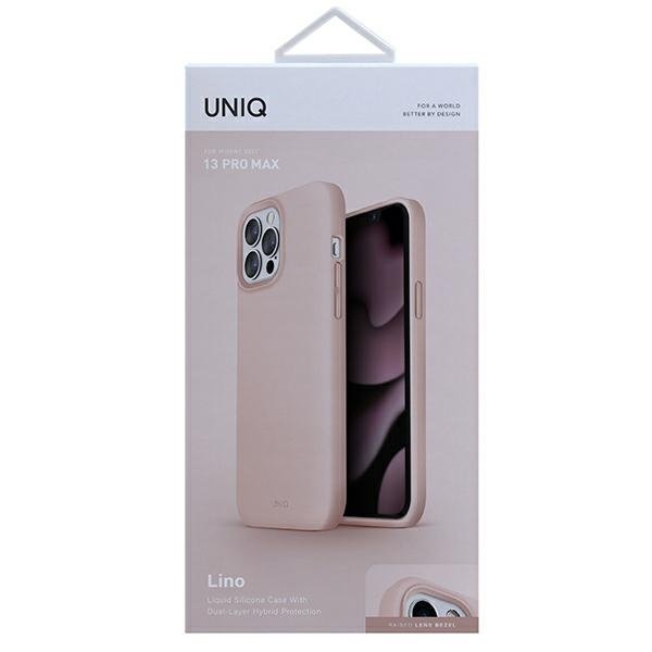 UNIQ UNIQ Lino Hue Skal iPhone 13 Pro Max - Blush Rosa