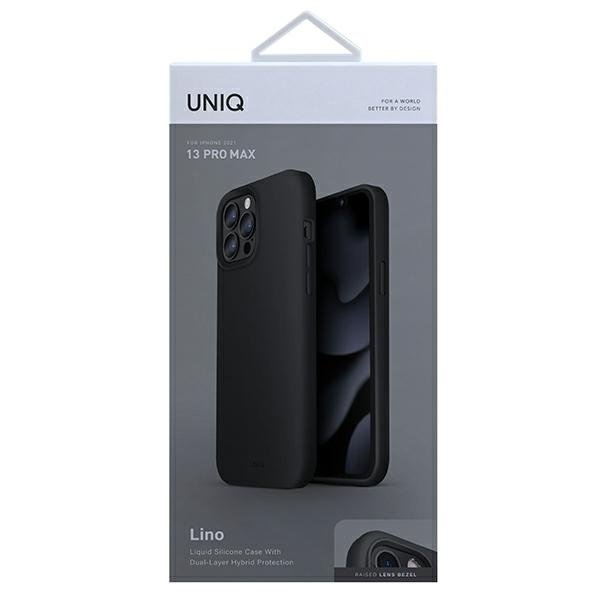 UNIQ UNIQ Lino Hue Skal iPhone 13 Pro Max - Ink Svart