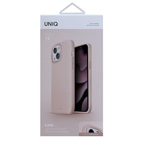 UNIQ UNIQ Lino Skal iPhone 13 - Blush Rosa