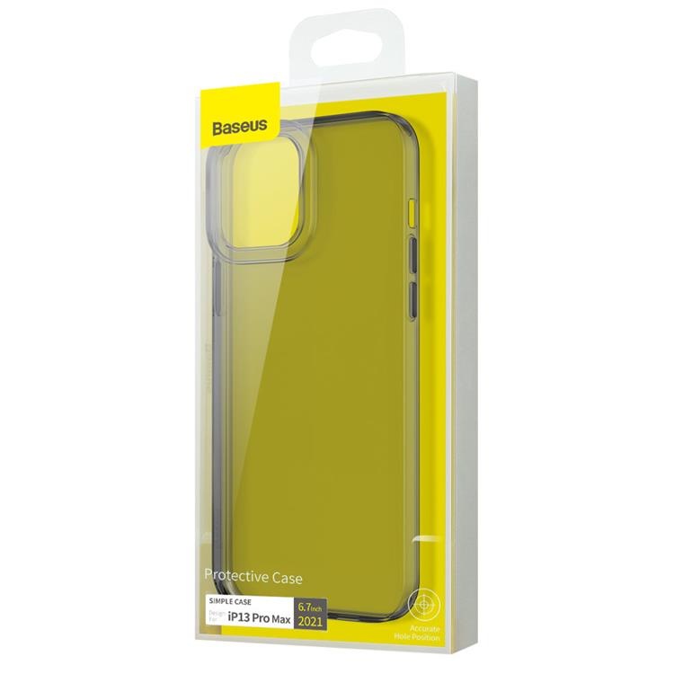 BASEUS Baseus Simple Series Gel Skal iPhone 13 Pro - Svart