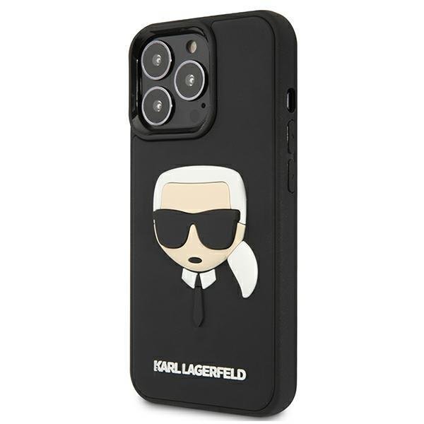 KARL LAGERFELD Karl Lagerfeld 3d Rubber Karl`s Head Skal iPhone 13 Pro - Svart