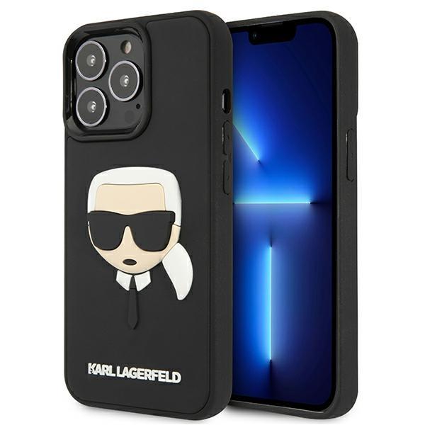 KARL LAGERFELD Karl Lagerfeld 3d Rubber Karl`s Head Skal iPhone 13 Pro - Svart