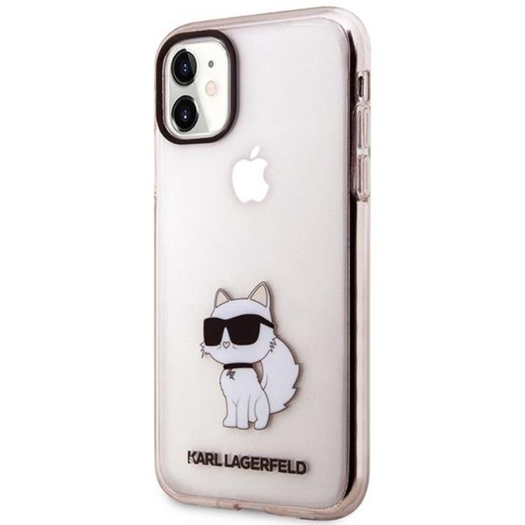 KARL LAGERFELD Karl Lagerfeld Mobilskal till iPhone 11 / XR Ikonik Choupette - Rosa
