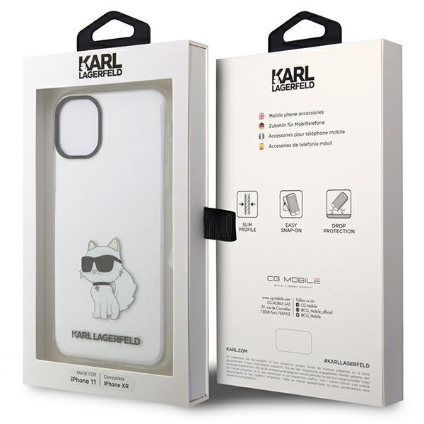 KARL LAGERFELD Karl Lagerfeld Mobilskal till iPhone 11 / XR Ikonik Choupette - Transparent
