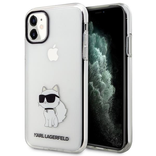 KARL LAGERFELD Karl Lagerfeld Mobilskal till iPhone 11 / XR Ikonik Choupette - Transparent